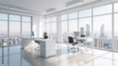 Bright blurred interior corporate office  business presentation abstract background  Generative AI