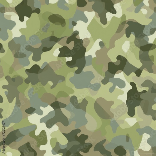  Seamless military camouflage pattern. Green camouflage fabric. Masking background tiles
