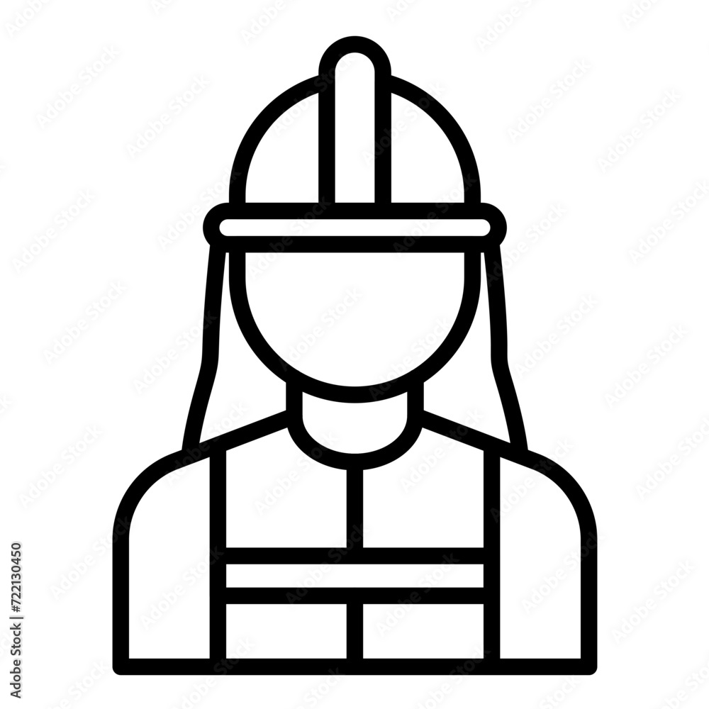 Female Engineer Icon Female Engineer Icon