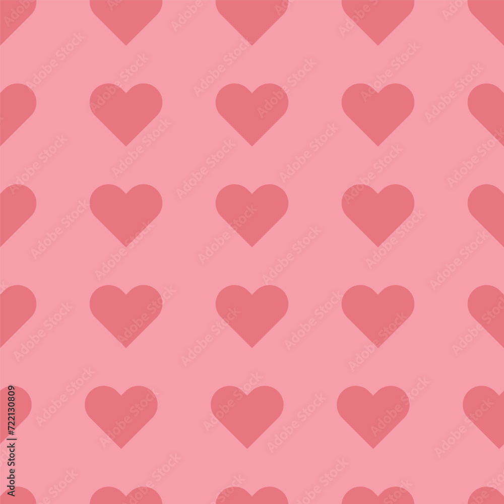 seamless pattern with pink hearts, vector illustration for greeting cards,background,print,textil,wrapping