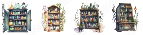 Witches apothecary cabinet photo