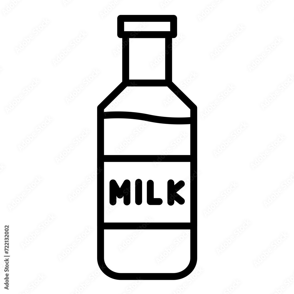 Milk Bottle Icon Milk Bottle Icon