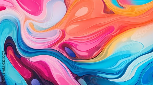 Vibrant abstract background with energetic swirls and fluid forms, creating a lively and visually stimulating composition