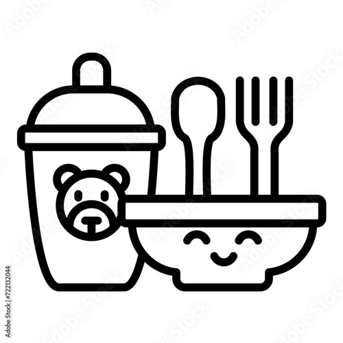 Baby Crockery Icon