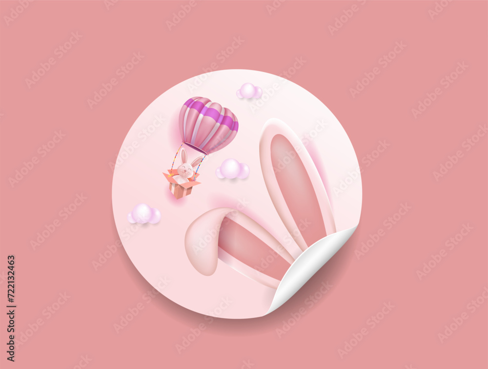 Easter bunny, stickers, banner. Happy Easter holiday concept,
minimalistic style, 3d vector. A place to copy. Easter bunny, stickers, banner. Happy Easter holiday concept,
minimalistic style, 3d vector. A place to copy.
