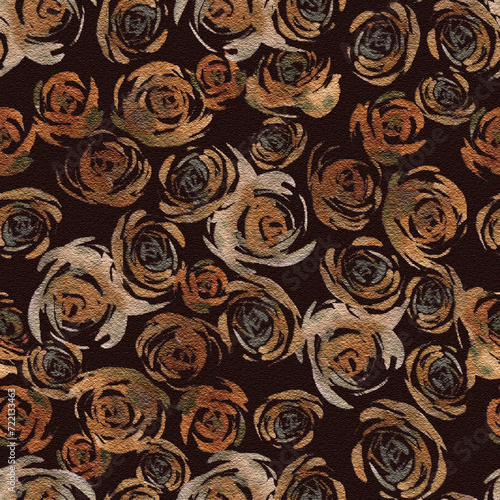 Abstract rose pattern design