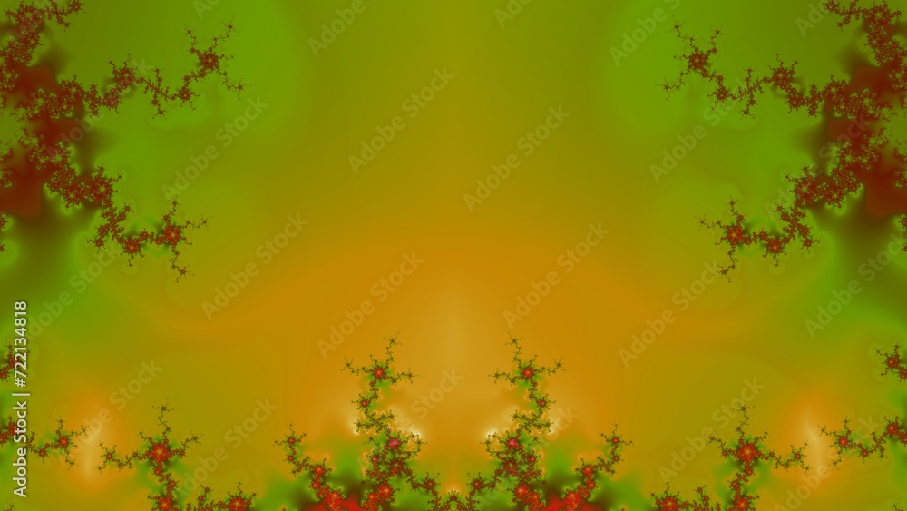 bacteria growth pattern colourful on yellow and green background bacteria growth pattern colourful on yellow and green background