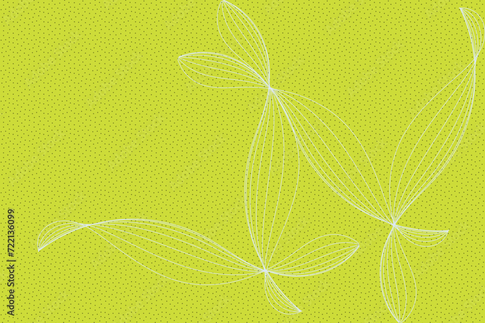 batik flower petal motif with white stripe color and lime background with small black dots textures. batik flower petal motif with white stripe color and lime background with small black dots textures.