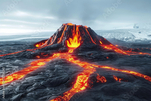 Frozen Inferno: Volcanic Power in Polar Silence