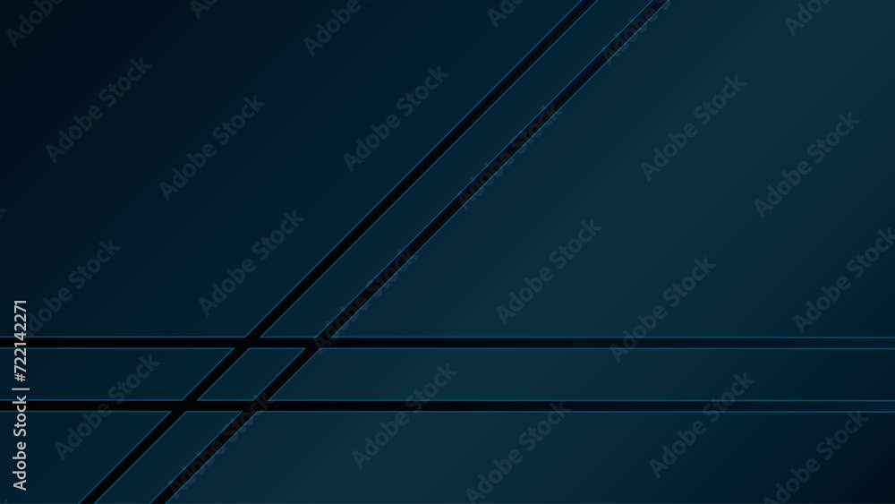 Fototapeta premium Dark blue luxury background with crosses lines.