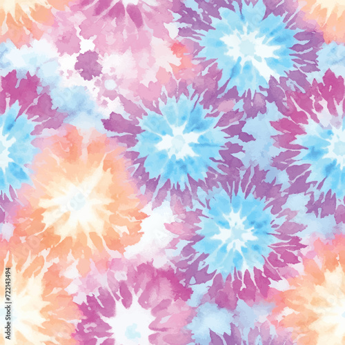 Seamless background with tai dye