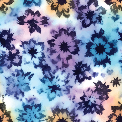 Seamless background with tai dye