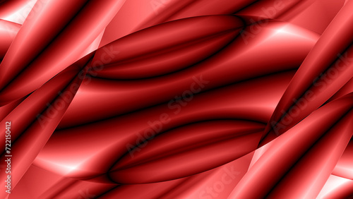 red and scarlet wavy ellipse 