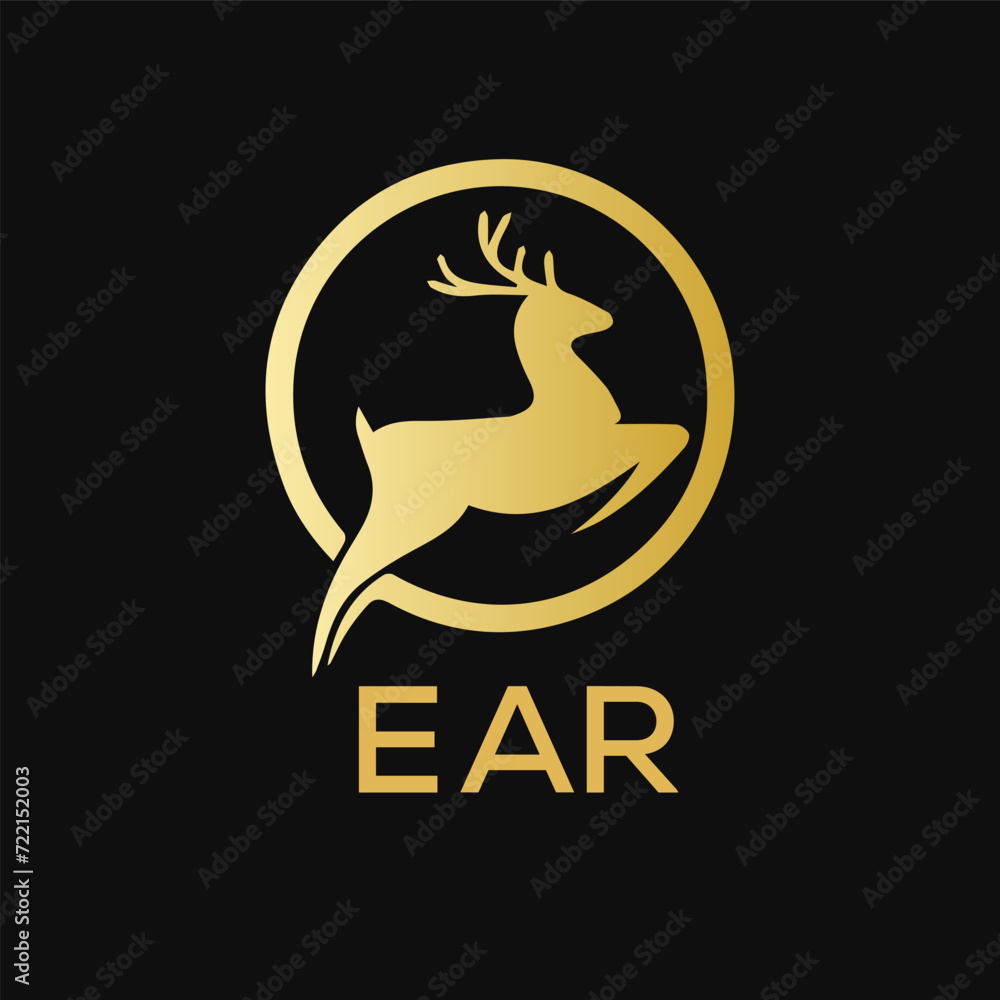 EAR Letter logo design template vector. EAR Business abstract connection vector logo. EAR icon circle logotype.
