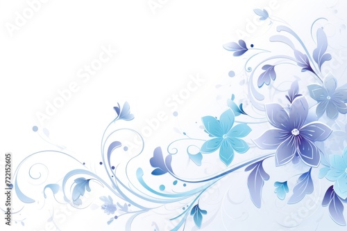 colorful floral vines vector illustration with blank copy space © GalleryGlider