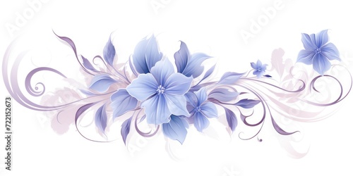 colorful floral vines vector illustration with blank copy space