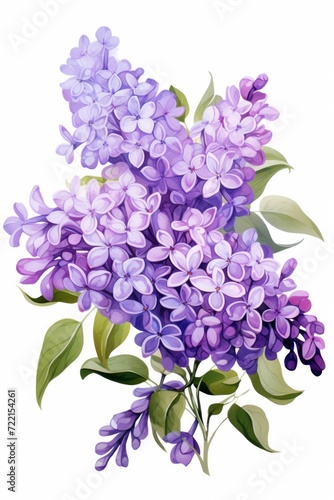 Lilac several pattern flower  sketch  illust  abstract watercolor