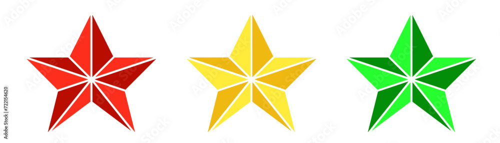 Obraz premium star icon sheet vector illustration 