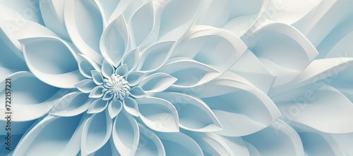 floral wave motif pattern, flower 3