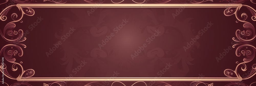 Maroon illustration style background very large blank area