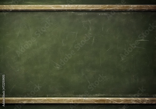 Blank blackboard, empty school board