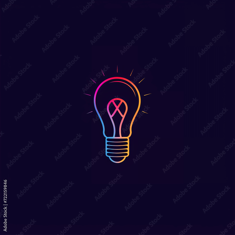 single line trendy minimalist bulb logo sign with silhouette for conspicuous flat modern logotype design single line trendy minimalist bulb logo sign with silhouette for conspicuous flat modern logotype design