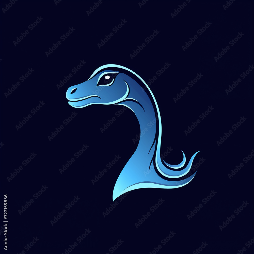 single line trendy minimalist dinosaur logo sign with silhouette for conspicuous flat modern logotype design single line trendy minimalist dinosaur logo sign with silhouette for conspicuous flat modern logotype design