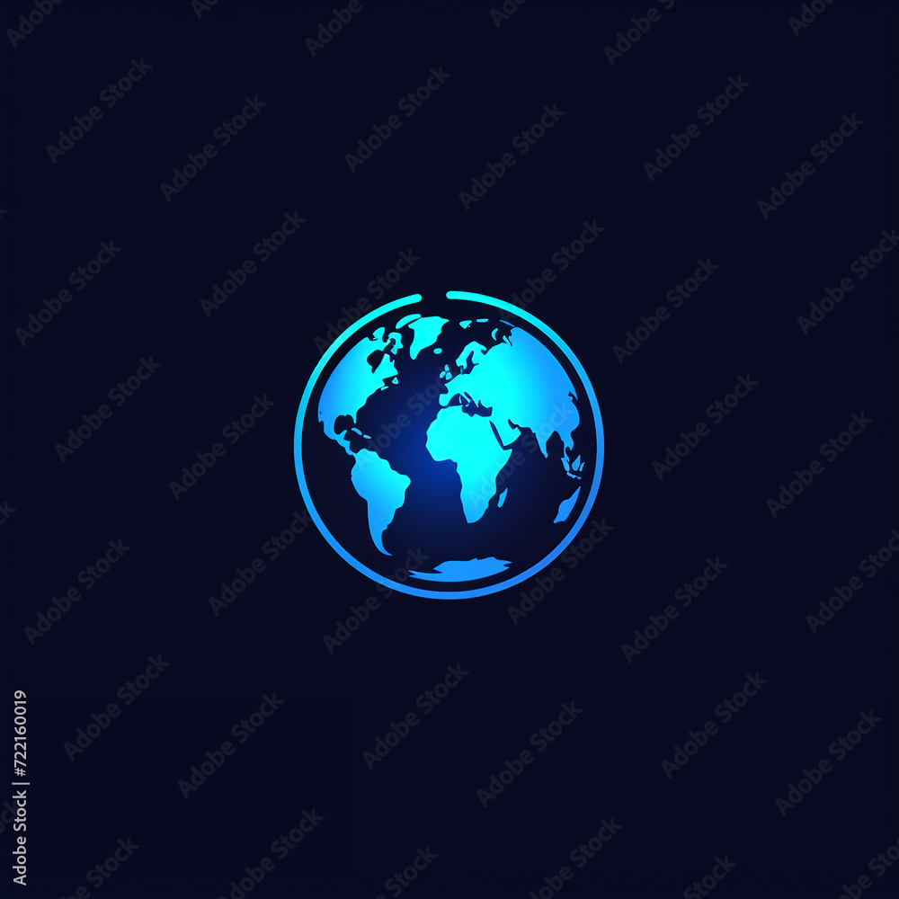 single line trendy minimalist planet Earth logo sign with silhouette for conspicuous flat modern logotype design single line trendy minimalist planet Earth logo sign with silhouette for conspicuous flat modern logotype design