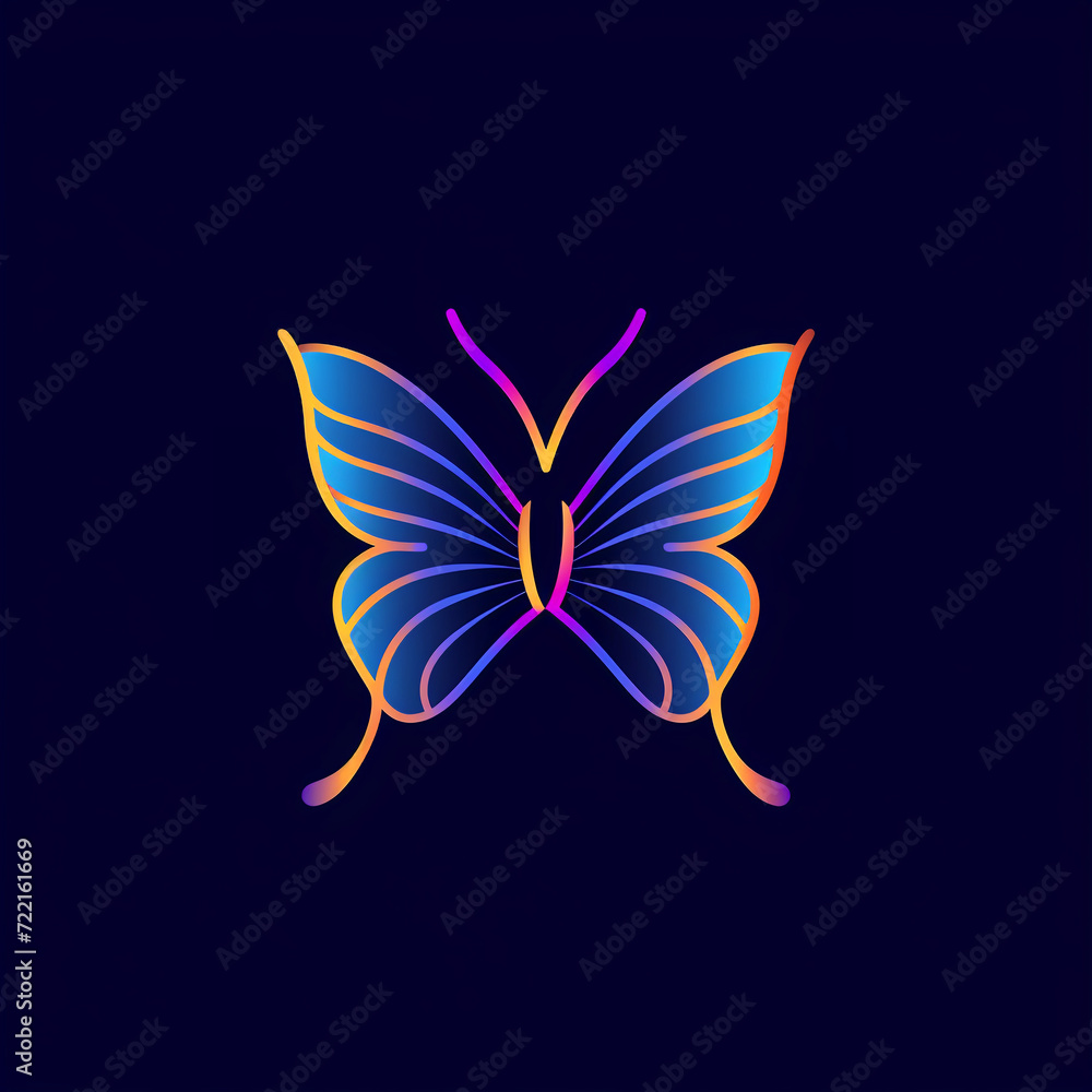 single line trendy minimalist butterfly logo sign with silhouette for conspicuous flat modern logotype design single line trendy minimalist butterfly logo sign with silhouette for conspicuous flat modern logotype design