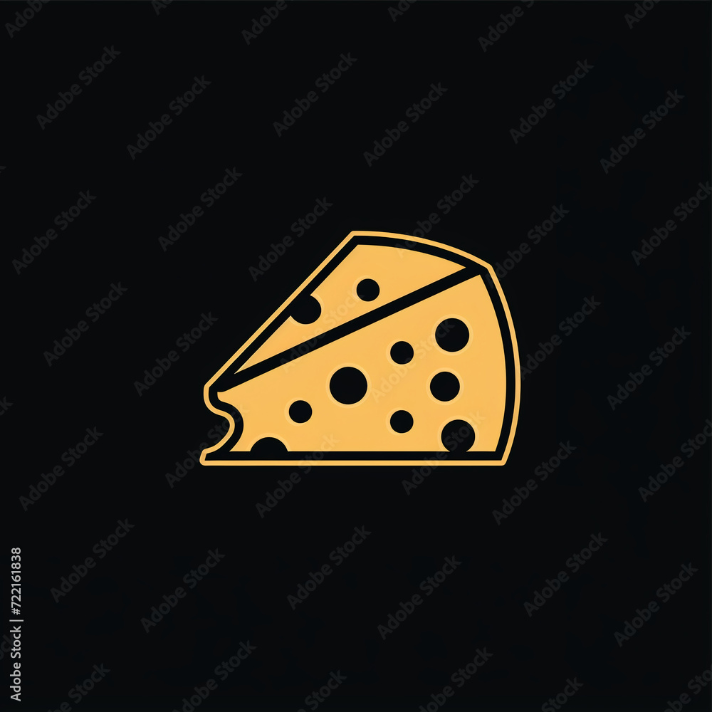 single line trendy minimalist cheese logo sign with silhouette for conspicuous flat modern logotype design single line trendy minimalist cheese logo sign with silhouette for conspicuous flat modern logotype design