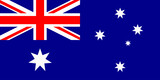 Red white and blue Flag of Australia with Union Jack, Commonwealth star and southern cross, Illustration made January 28th, 2024, Zurich, Switzerland.