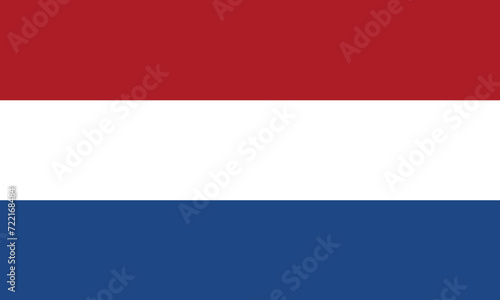 Flag of the European country of Netherlands. Illustration made January 28th, 2024, Zurich, Switzerland.