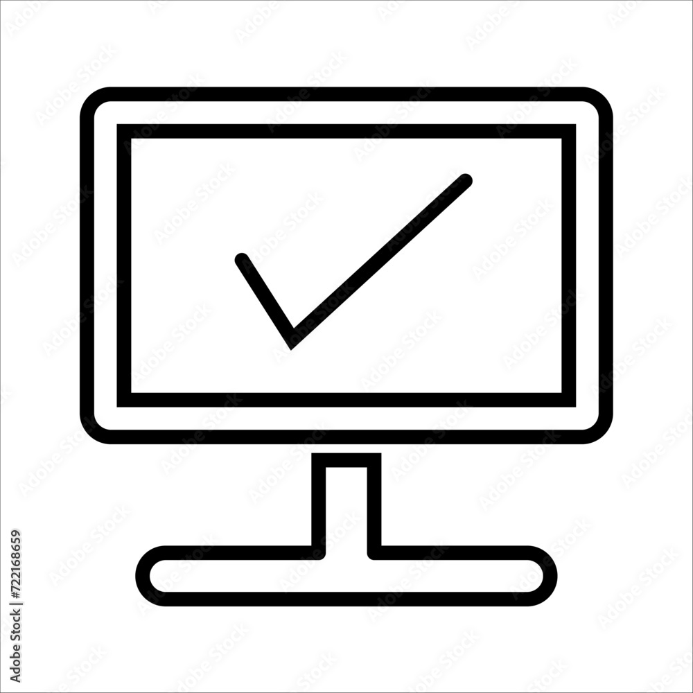 led television icon vector flat line illustration led television icon vector flat line illustration