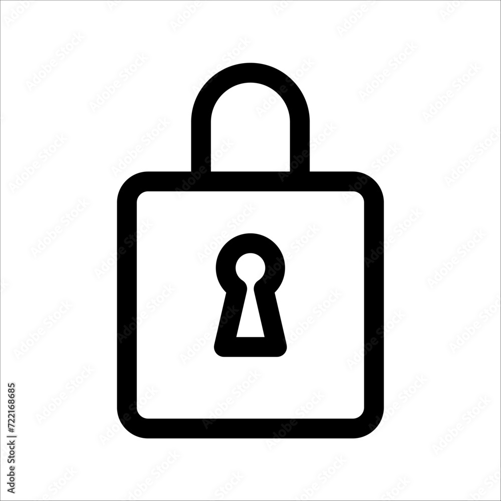 padlock icon isolated on white background padlock icon isolated on white background