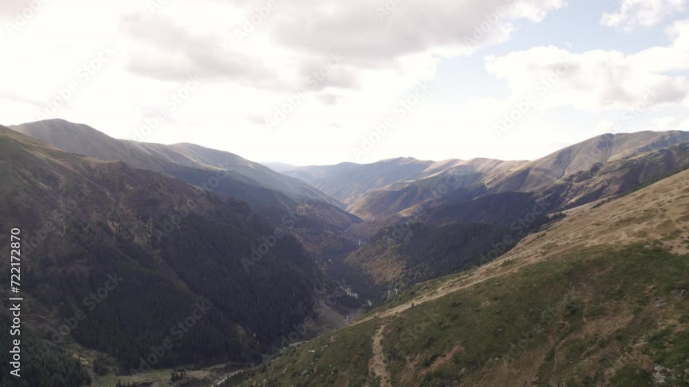 Mountains top drone shot Mountains top drone shot