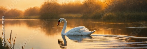 swan on the lake