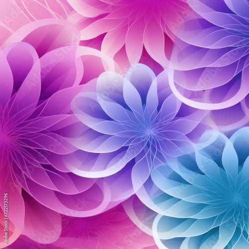 Orchid gradient colorful geometric abstract circles and waves pattern background