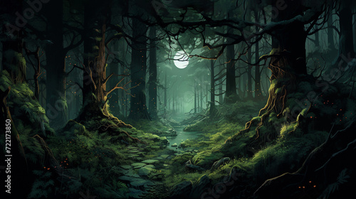 Illustration of a forest © Alicia