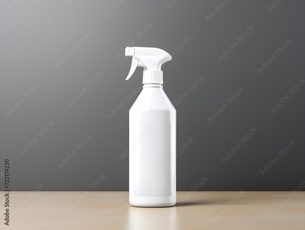 Mockup of a white plastic spray bottle Mockup of a white plastic spray bottle