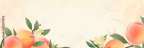 Peach illustration style background very large blank area