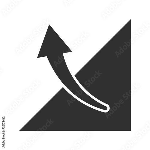 Turn page sign icon. Packaging Symbol.
