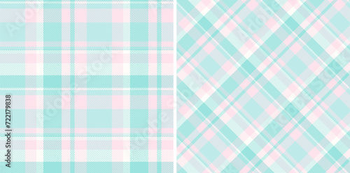 Check plaid tartan of seamless fabric pattern with a textile texture background vector.