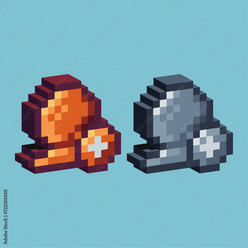 Isometric Pixel art 3d of add friend icon for items asset. add friend ...