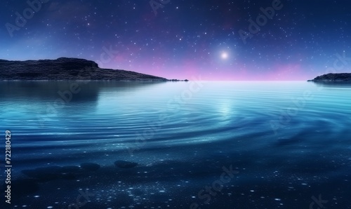 Fantasy romantic moon, abstract magic background © inspiretta