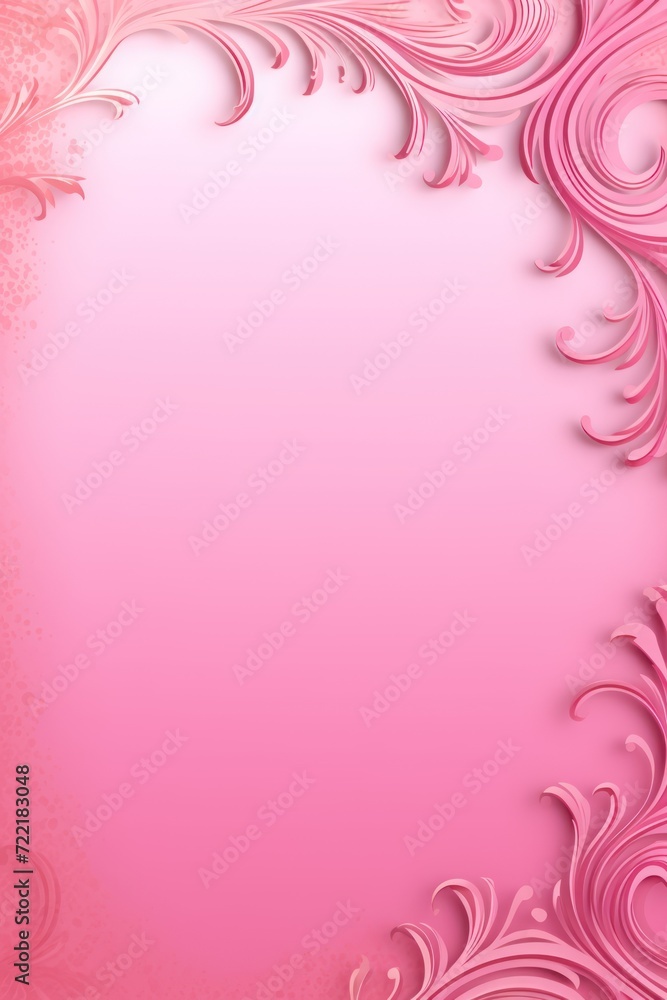 Pink illustration style background very large blank area