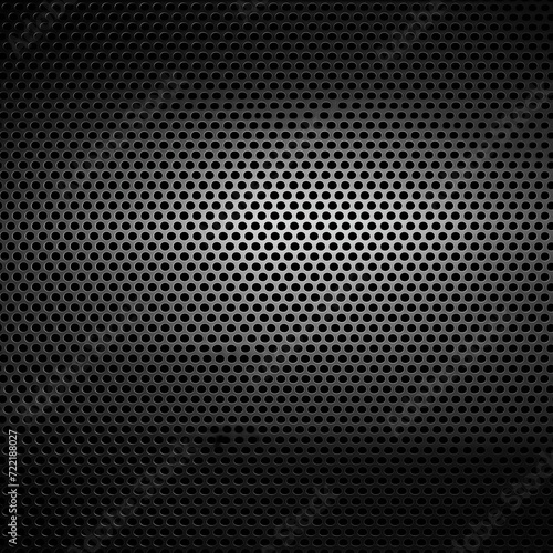 Wallpaper Mural Dark metal hexagon mesh pattern background ai generated Torontodigital.ca