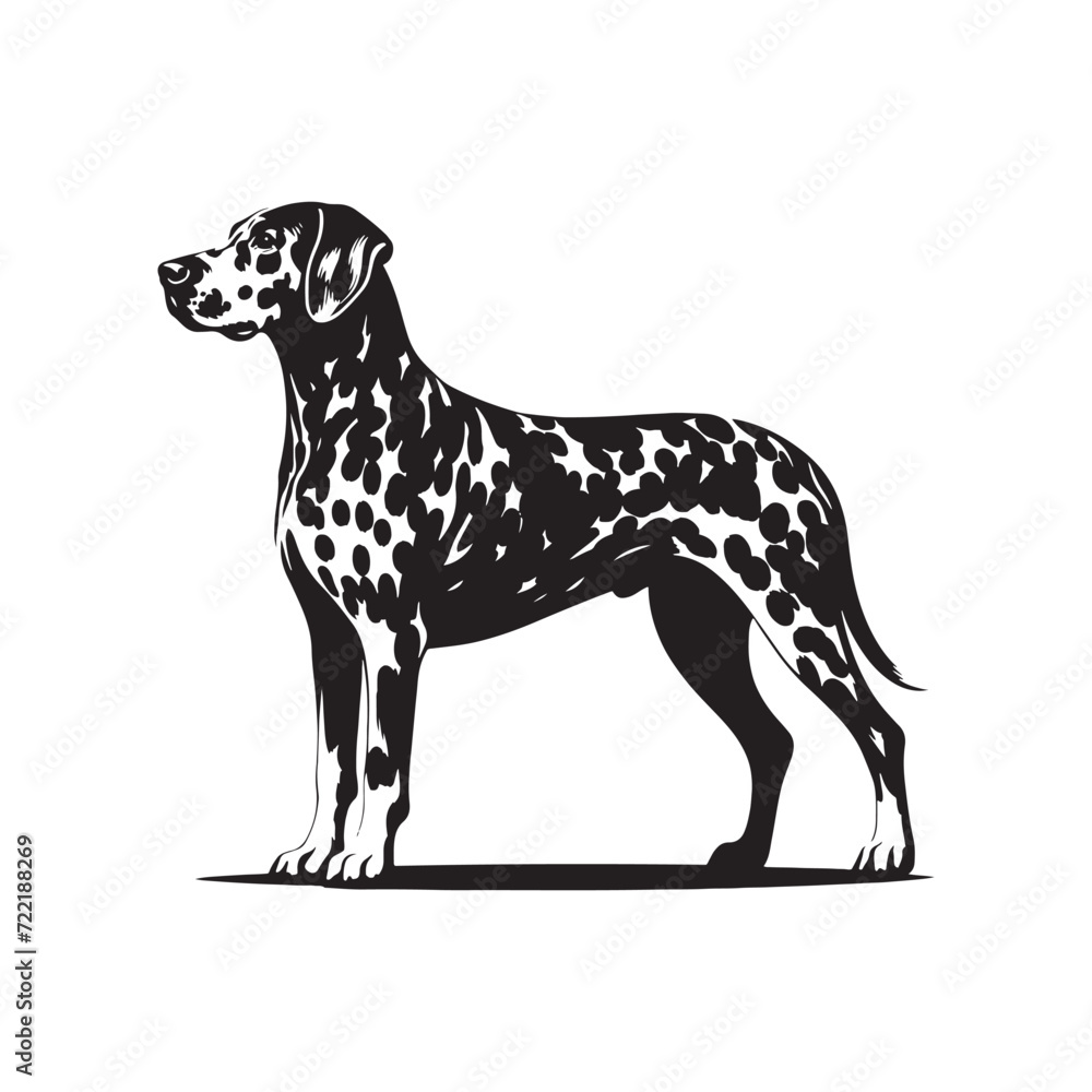 Dalmatian Silhouette Compilation: Artistic Renderings of the Classic Canine Companion - Dalmatian Illustration - Dalmatian Vector - Dog Silhouette

