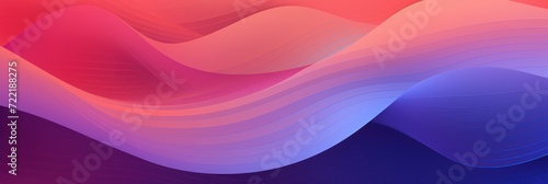 Plum gradient colorful geometric abstract circles and waves pattern background © Celina