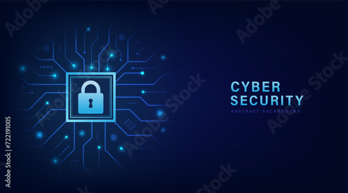 Internet digital security technology concept for business background. Data protection concept design for personal privacy, and cyber security. Shield With Keyhole icon, Vector, and Illustration.