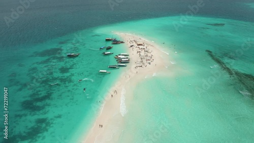  Aerial Nature and Beach View of Zanzibar 4k